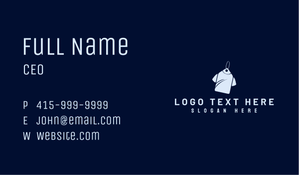 Shirt Clothing Tag Business Card Design Image Preview