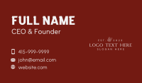 Floral Cosmetics Wordmark Business Card Preview