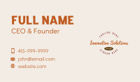 Rustic Retro Wordmark Business Card Image Preview