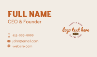 Rustic Retro Wordmark Business Card Image Preview