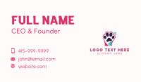 Veterinarian Pet Paw Business Card Design