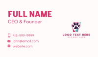 Veterinarian Pet Paw Business Card Preview