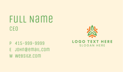 People Leaf Nature Business Card Image Preview