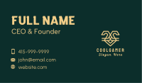 Golden Rabbit Animal Business Card Image Preview