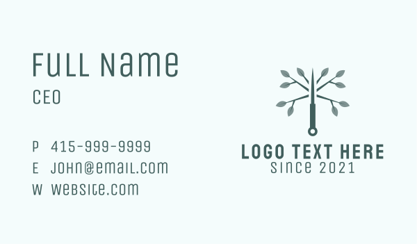 Green Tree Acupuncture  Business Card Design Image Preview