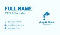 Blue Bass Fish  Business Card Image Preview