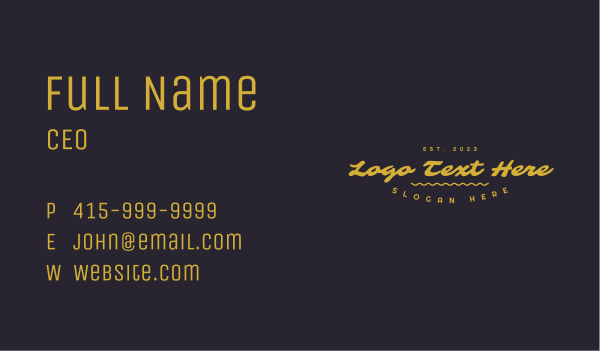 Premium Feminine Shop Wordmark Business Card Design Image Preview