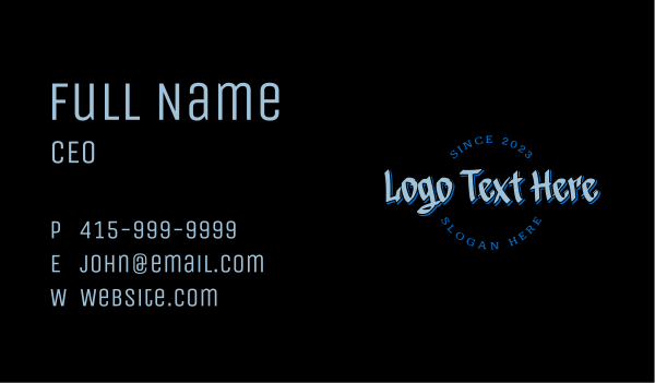 Street Style Graffiti Wordmark Business Card Design Image Preview