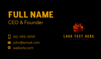 Hot Charcoal Fire Business Card Image Preview