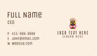 Native Aztec Character  Business Card Image Preview