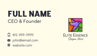 Bird Stained Glass Business Card Image Preview