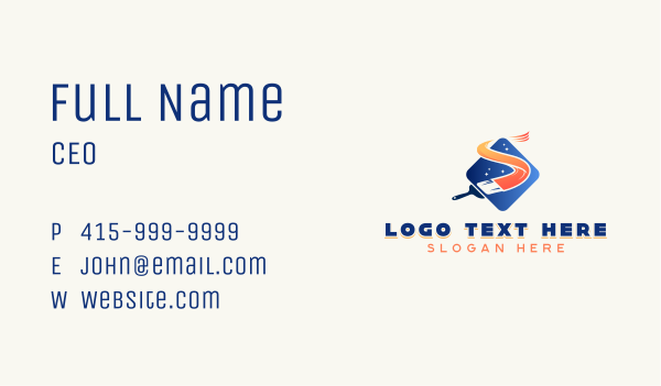 Painter Brush Letter S Business Card Design Image Preview