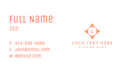 Peer People Lettermark Business Card Image Preview