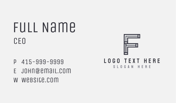 Construction Machinery Fabrication Business Card Design Image Preview