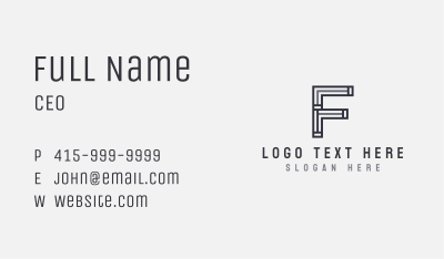 Construction Machinery Fabrication Business Card Image Preview