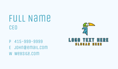 Toucan Delivery Courier Business Card Image Preview