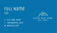 White Outline Iron  Business Card Image Preview