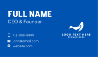 Blue & White Bird Business Card Image Preview