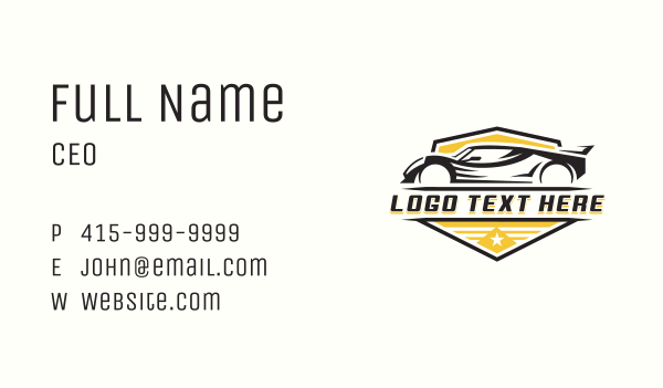 Race Car Motorsport Business Card Design Image Preview