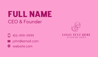 Hair Salon Lady Business Card Preview