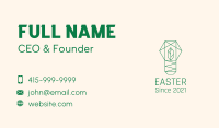 Geometric Leaf Garden Business Card Image Preview