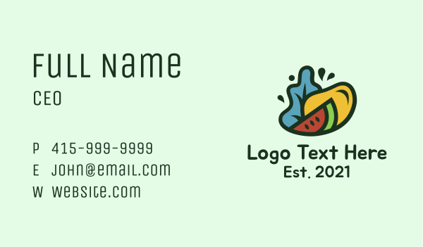 Fresh Grocery Fruit Business Card Design Image Preview