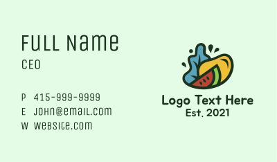 Fresh Grocery Fruit Business Card Image Preview