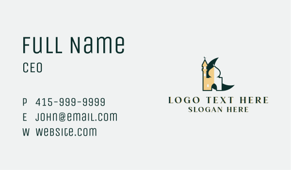 Mosque Islam Structure Business Card Design Image Preview