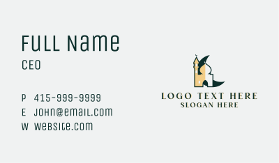 Mosque Islam Structure Business Card Image Preview