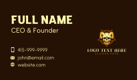 Horror Skull Horn Business Card Preview