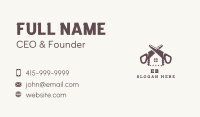 Woodworking House Handsaw Business Card Image Preview