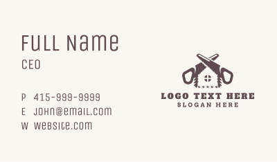 Woodworking House Handsaw Business Card Image Preview
