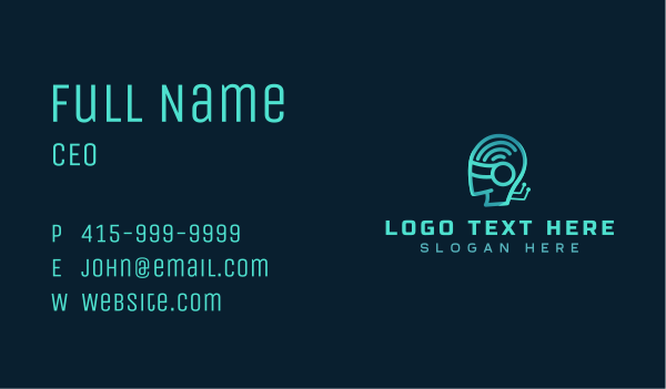 Cyber Tech Network Business Card Design Image Preview