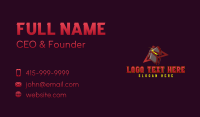 Knight Helmet Mascot Business Card Preview