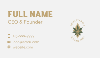 Deluxe Marijuana Leaf Business Card Image Preview