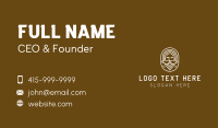 Coffee Barista Mascot  Business Card Preview