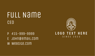 Coffee Barista Mascot  Business Card Image Preview
