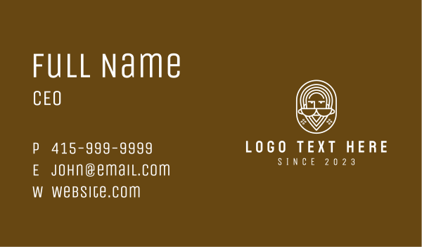 Coffee Barista Mascot  Business Card Design Image Preview