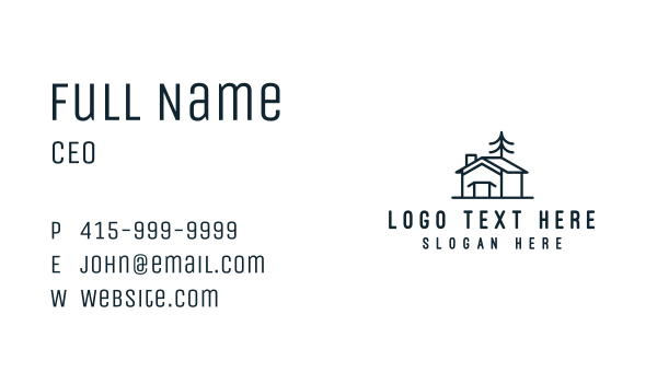 Cabin Warehouse  Business Card Design Image Preview