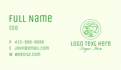 Outdoor Camping Backpack Business Card Image Preview