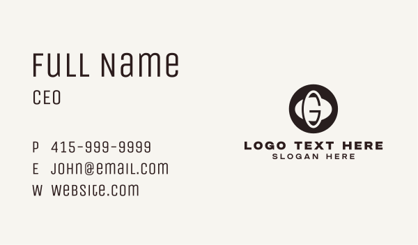 Generic Corporation Letter G Business Card Design Image Preview