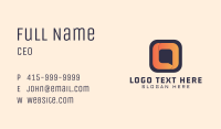 Chat Bubble Letter O Business Card Image Preview
