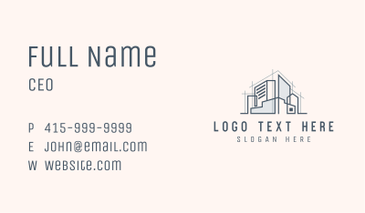 Abstract House Property Building Business Card Image Preview