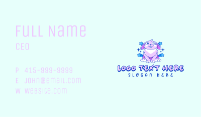 Retro Bunny Rabbit Business Card Image Preview