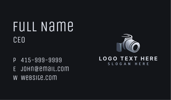 Camera Lens Studio Business Card Design Image Preview