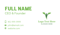 Healthy Lifestyle Human Plant Business Card Design