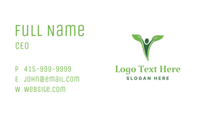 Healthy Lifestyle Human Plant Business Card Image Preview