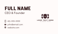 Bodybuilder Barbell Weights  Business Card Preview