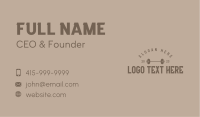Fitness Gym Wordmark Business Card Image Preview