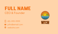 Multicolor Ocean Island  Business Card Image Preview